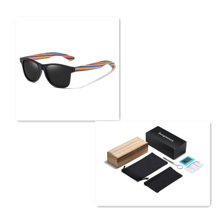 Polarized Eco Wood Sunglasses - TIVOUA