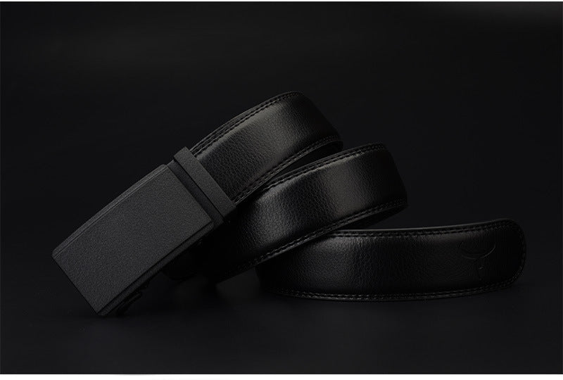Genuine Leather Automatic Buckle Belt – Classic & Stylish for Every Occasion! - TIVOUA