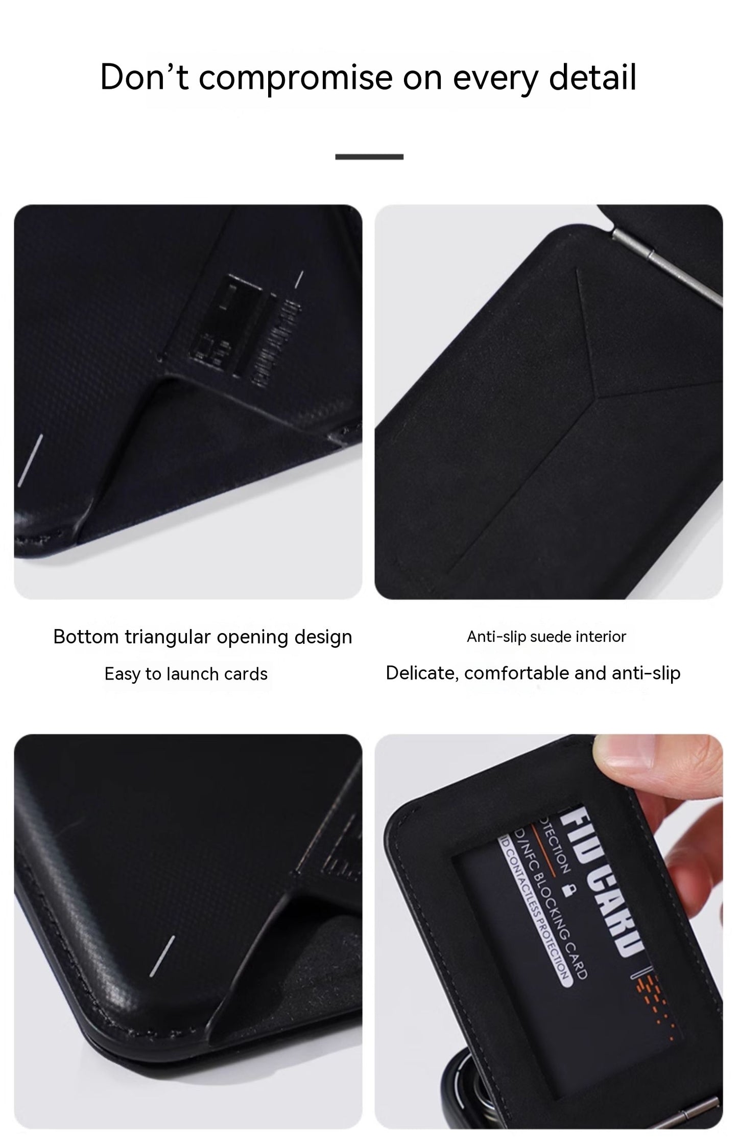 Fantastic Magnetic Flip Card Holder: 2-in-1 Wallet & Phone Stand In One! - TIVOUA