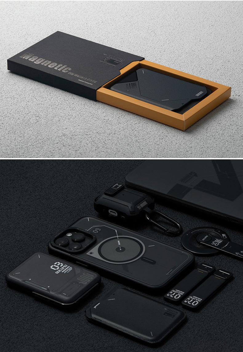 Fantastic Magnetic Flip Card Holder: 2-in-1 Wallet & Phone Stand In One! - TIVOUA