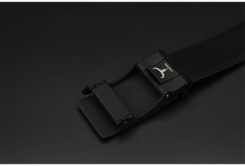 Genuine Leather Automatic Buckle Belt – Classic & Stylish for Every Occasion! - TIVOUA
