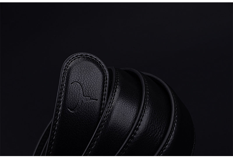 Genuine Leather Automatic Buckle Belt – Classic & Stylish for Every Occasion! - TIVOUA