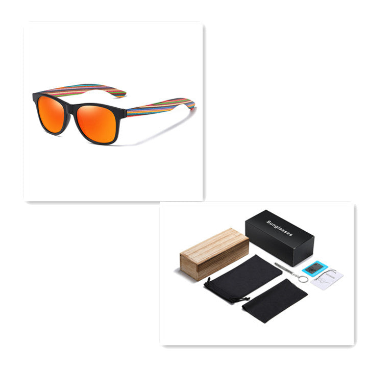 Polarized Eco Wood Sunglasses - TIVOUA
