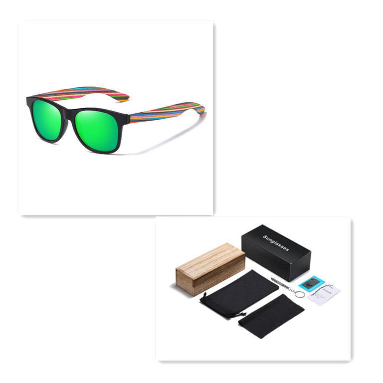 Polarized Eco Wood Sunglasses - TIVOUA