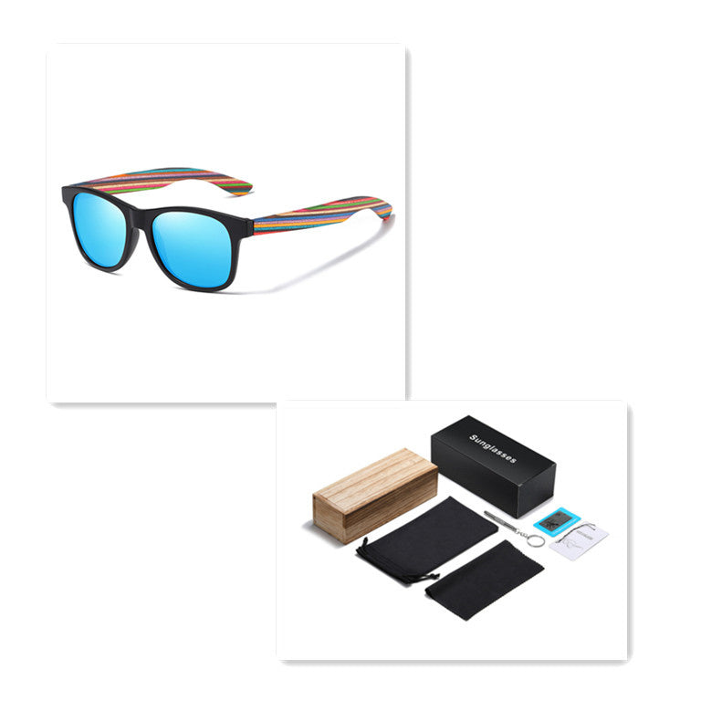 Polarized Eco Wood Sunglasses - TIVOUA