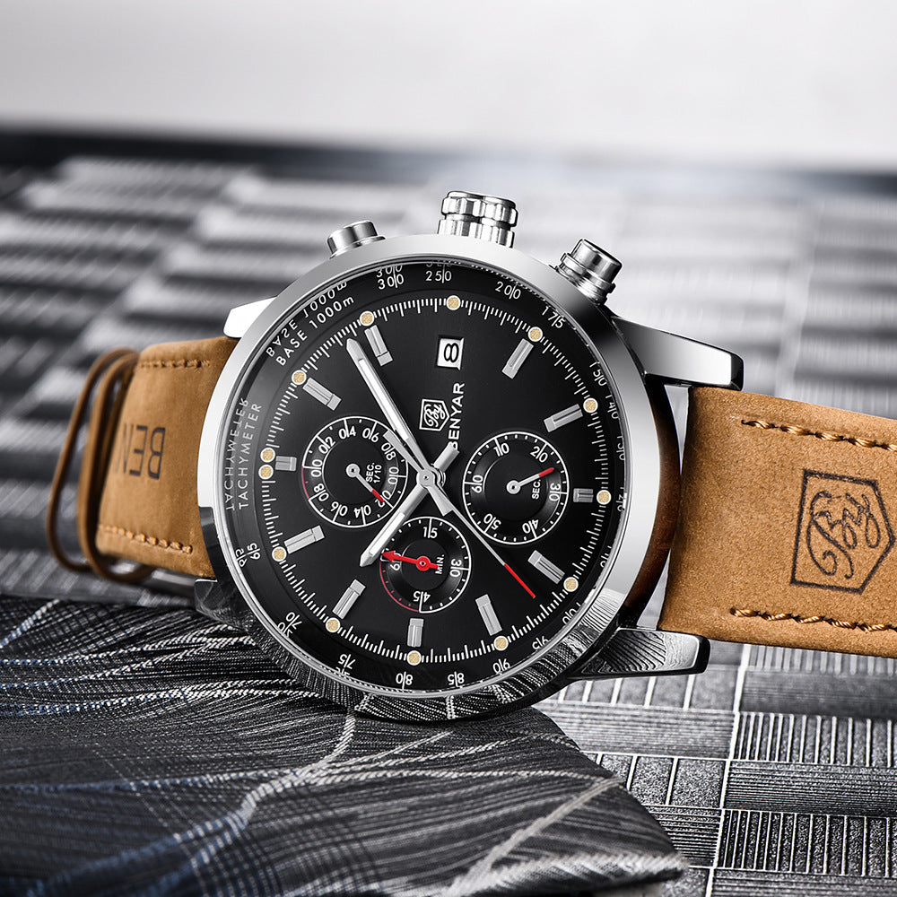 Men's Fashion Luxury Quartz Watch – Business & Casual Elegance! - TIVOUA
