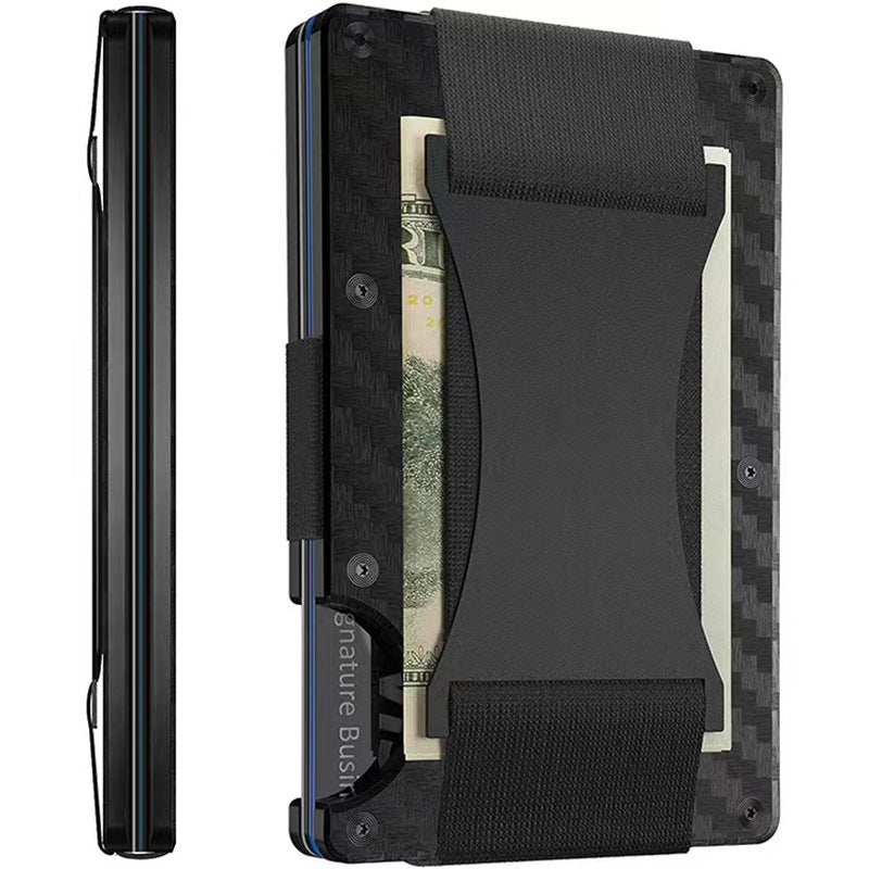 RFID Blocking Metal Carbon Fiber Wallet – Secure, Stylish & Compact! - TIVOUA