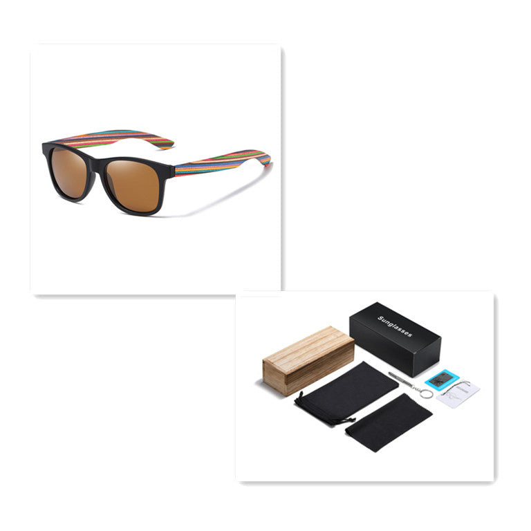 Polarized Eco Wood Sunglasses - TIVOUA