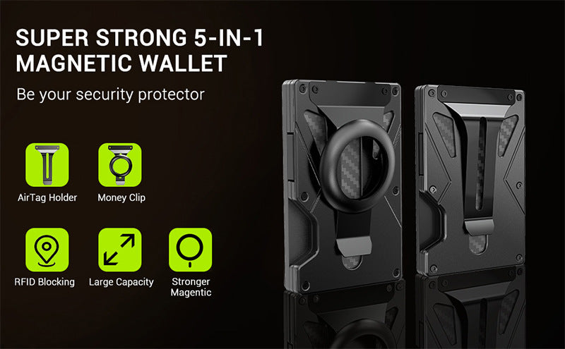 MagSafe RFID Anti-Theft Metal Wallet – Ultra-Light & Secure! - TIVOUA